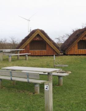 Shelterplads ved Høvsøre i Naturpark Nissum Fjord